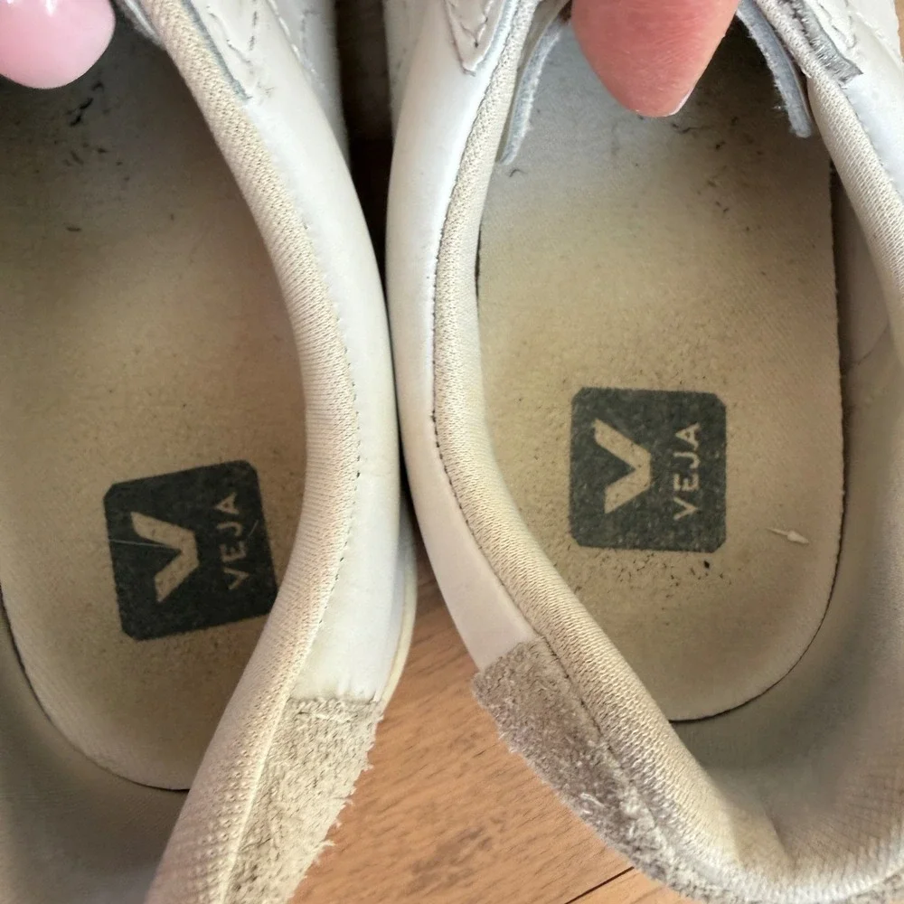 Veja Esplar Leather Sneakers Extra White Womens US 8 EUR 39 Low Top Shoes - Picture 10 of 12